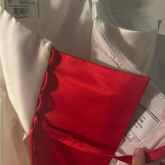 Wedding dress - NWT customized with red corset back size 10-14 - Picture 9 of 10